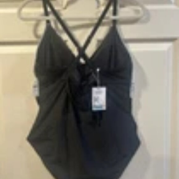 B2prity Women's One Piece Swimsuit Tummy Control Tie Back Slimming XL - NWT - Picture 4 of 5
